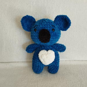 Koala heart plush handmade crochet