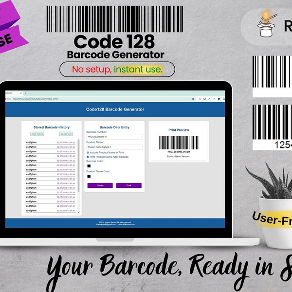Barcode - Etsy