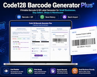 Multi Barcode & QR Label Generator – Printable Product Label Maker