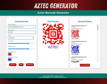 Aztec Strichcode-Generator | Schnellere Scan-Geschwindigkeit als ein QR-Code