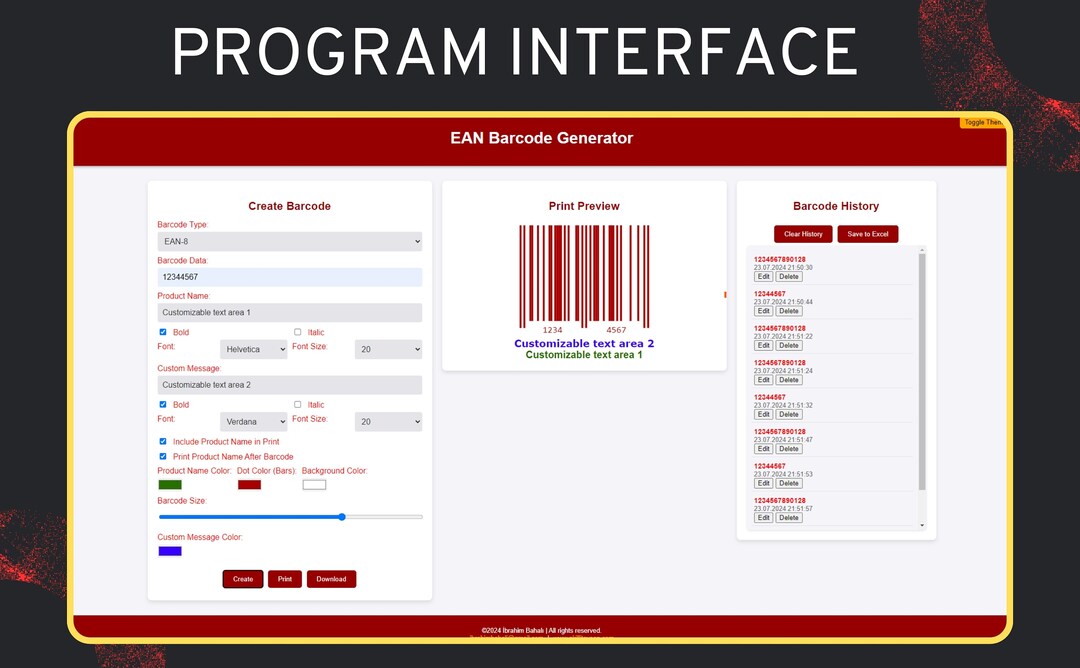 EAN Barcode Generator | EAN13 and EAN8 Support | Customization Options ...