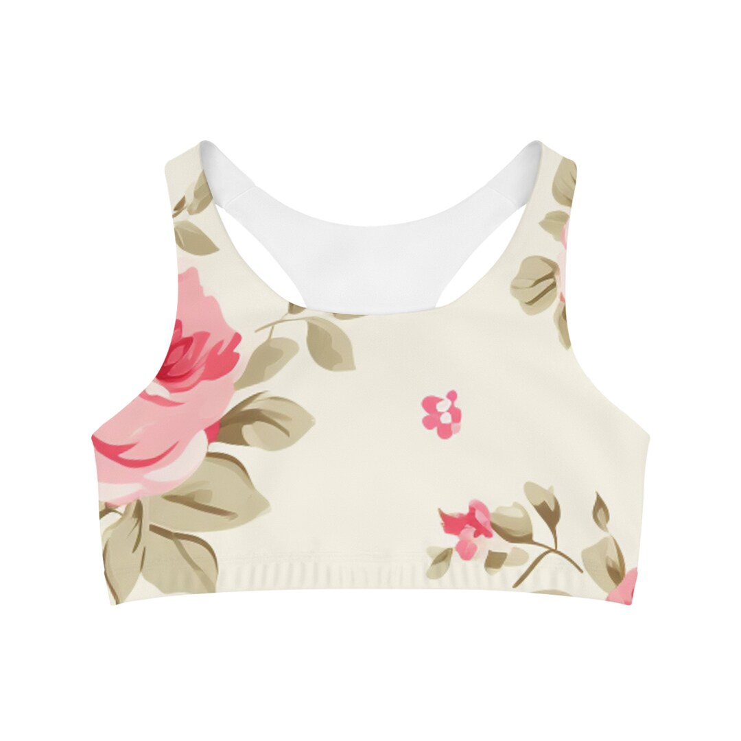 Athletic Bra Top Mini Blue Floral main image 1