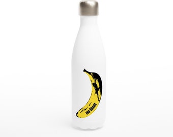 NO LIMIT - Girl climber - White 17oz/ 500ml Stainless Steel Water Bottle, Unique Outdoor Travel Bottle, Perfect Dad Gift, Mom Present, D