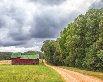 Barn Photography, Farmhouse Decor, Country Landscape, Rustic Home Decor, Rural Virginia, Abandoned Barn Print, Art Photo, Americana Art