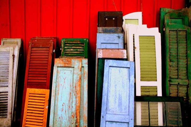 Vintage Shutters Fine Art Photography Antique Wooden Etsy