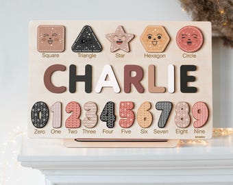 Personalized Puzzle Name Sign, Gifts and Toys for Baby Girls and Boys, Custom Name Puzzle for Toddlers, Best Baby Gift and Keepsake