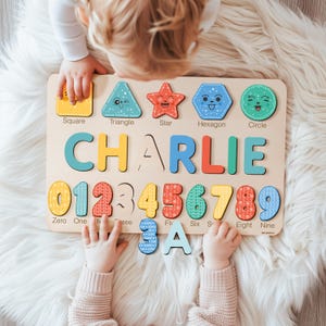 Children&#39;s Gifts, Custom Baby Puzzle, Personalized Blocks For Baby, Baby Gifts 6 To 12 Months, Toddler Learning Toys, Unique Baby Gift