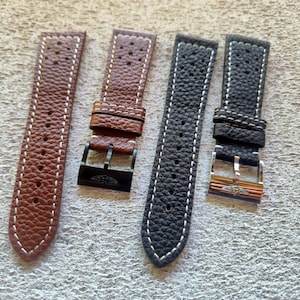 Italian Leather Strap for Breitling Navitimer, Superocean, Avenger Watch - 20mm/22mm/24mm