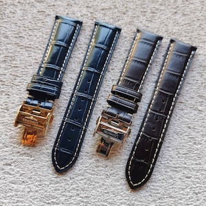 Alligator Leather Strap for Longines Masters Collection L2/L3/L4 Watch - 19mm/20mm/21mm/22mm