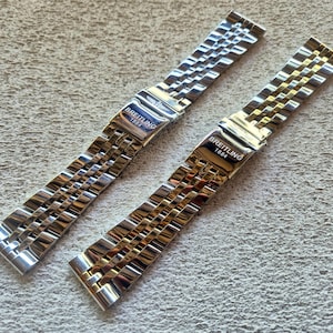 Bracelet for Breitling Navitimer, Superocean, Avenger - Stainless Steel Band - 18mm, 20mm, 22mm, 24mm