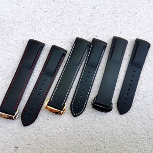FKM Rubber Band for Omega Seamaster 300 Planet Ocean 600, Speedmaster - 19mm,20mm,21mm,22mm