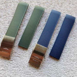 Rubber Strap for Longines Conquest, Hydroconquest L682154912 - 21mm with Curved End