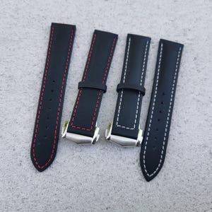 Fabric & Leather Band for Omega Seamaster 300, Speedmaster Watch - 19mm,20mm,21mm,22mm