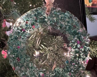 Adorno navideño con temática costera