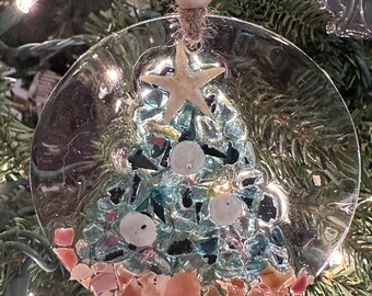 Adorno navideño con temática costera