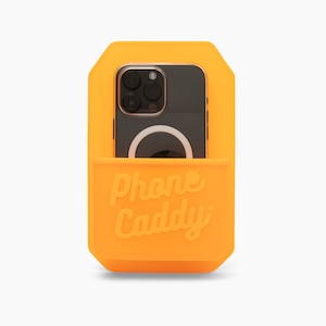 The Original Phone Caddy! Self Adhesive Wall Mounted Phone Caddy, Wall Mounted Smartphone Holder, Best Phone Holder, Cell Phone Holder