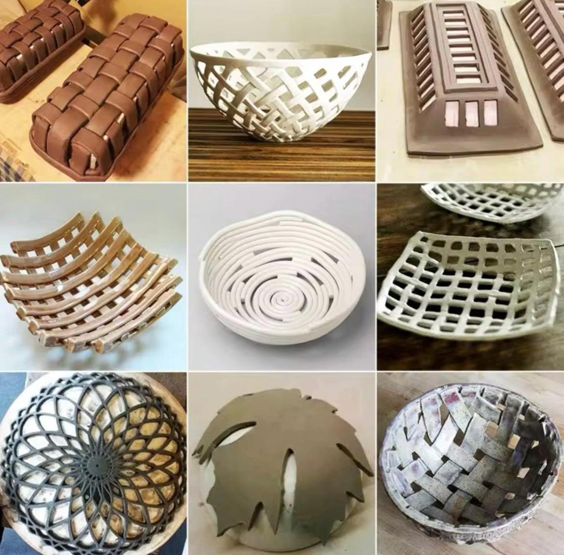 Shaping Mold Example Hemispherical Shaping Mold for DIY Ceramic Bowls, Baskets | Pottery ...