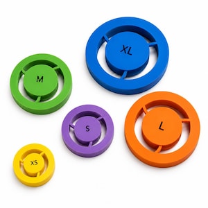 5-Piece Pottery Foot Ring Template Set