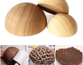 Hemispherical Shaping Mold for DIY Ceramic Bowls, Baskets | Pottery Form Tool for Art Classes, Studios & School Projects