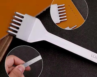 Leather Craft Punch Kit – Pricking Irons for Stitching, Carving & Leatherwork (3mm / 4mm / 5mm)