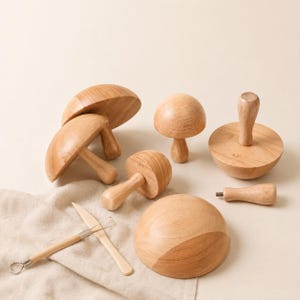 Pottery Bowl Mold | Wooden Ceramic Form | Handbuilding Clay Tool | 3.5–8.5 Inch