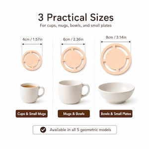 Pottery Foot Ring Tool Set – 3 Ceramic Base Shaping Molds for Clay Cups, Bowls & Plates