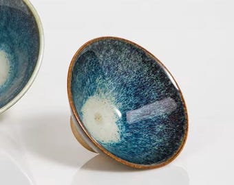 300ml Blue Galaxy Glaze, Pottery Glaze, High-Fire Art Glaze (1180–1300C)