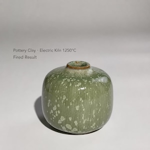 350ml Green Crystalline Glaze, Water Grass Floating Bead Ceramic Glaze, Brush-On Pottery Glaze, Cone 6–10, 1220–1280 degrees