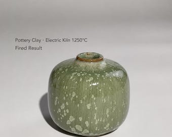 350ml Green Crystalline Glaze, Water Grass Floating Bead Ceramic Glaze, Brush-On Pottery Glaze, Cone 6–10, 1220–1280 degrees