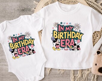 In My Birthday Era Disney Shirts , Birthday Girl Era Shirts , Birthday Boy Mickey Era , Disney Trip 2025 Birthday Shirts