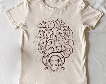 Rat King Art Shirt: Gothic Rodent Print Tee