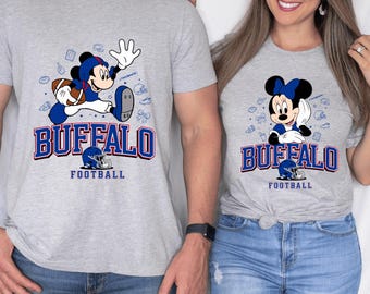 Buffalo Football Family Shirt: Mickey & Minnie Game Day Tee