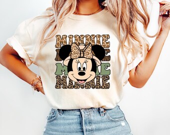 Disney Animal Kingdom Leopard T-Shirt, Disney Safari Shirt, Leopard Minnie Shirt, Cute Mickey Shirts, Disneyworld Family Vacation Shirt
