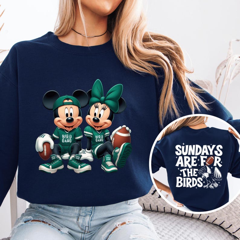 Philadelphia Football Shirt : Sundays Are For The Birds - Philly Game Day Sweatshirt image 4