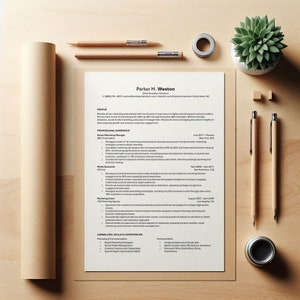 Minimalist ATS-Friendly Resume Template Microsoft Word Modern Professional Resume CV Template