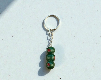 Olive Stack Keychain & Phone Charm | Handmade with Polymer clay