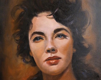 Original Custom Oil Painting from Photo – Hand Painted Woman Portrait, Personalized Birthday & Family Gift