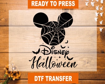 Disney Halloween Mickey, Minnie DTF Transfer, Ready to Press