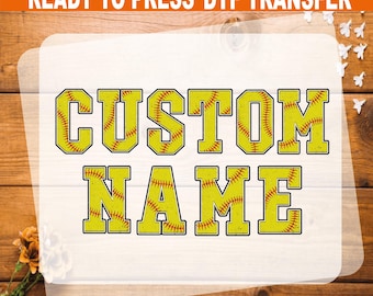Baseball Custom Name and Number DTF Transfer: Ready To Press