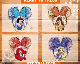 Disney Princess Coquette DTF Transfer, Ready To Press