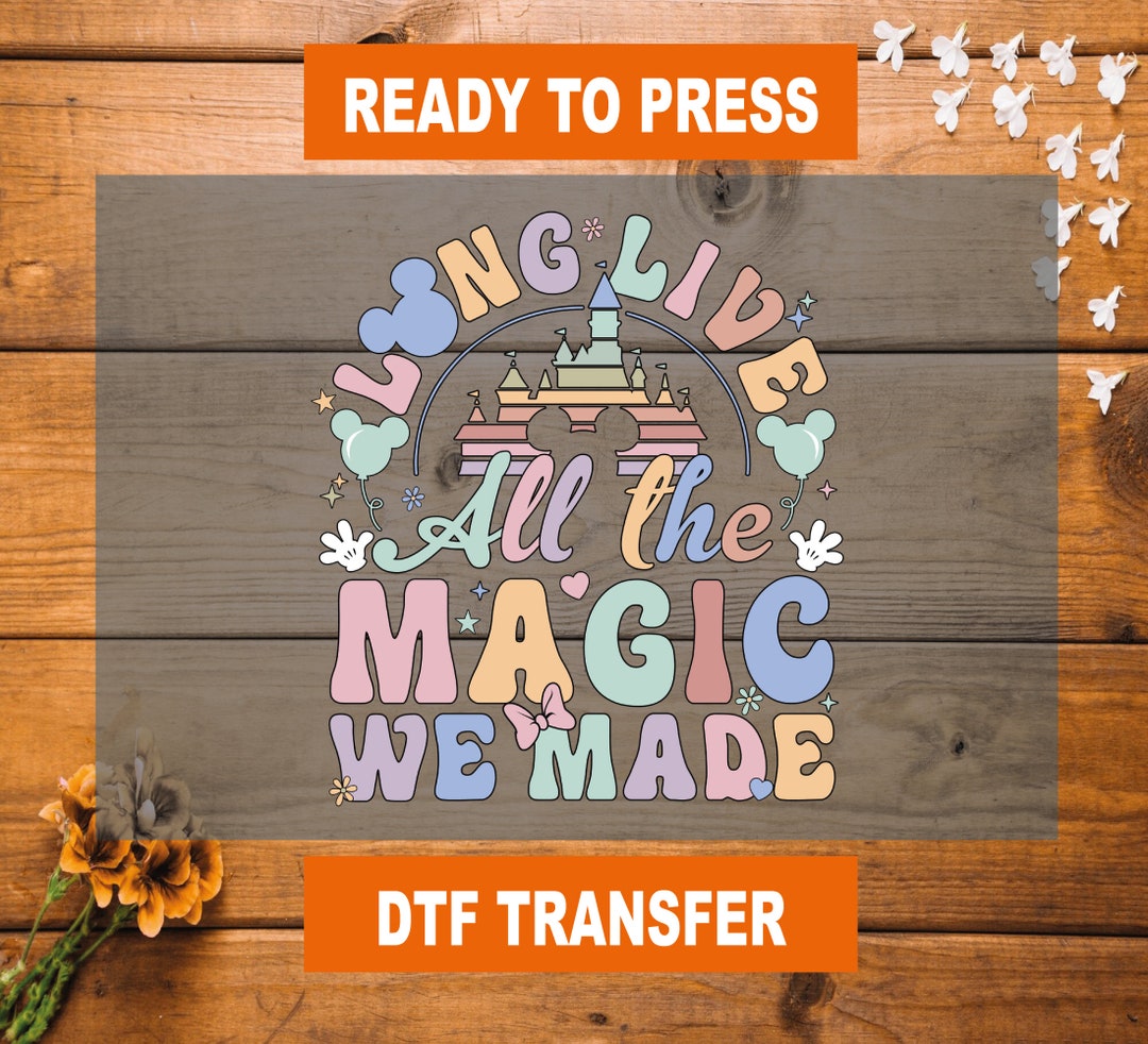 Transfer Magic Logo Disney Trip DTF Transfer, Magic Castle Ready to Press - Etsy