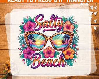Salty Beach DTF Transfer: Beach Vibes Ready To Press