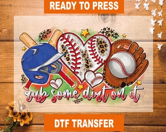 Baseball Coquette DTF Transfer: Sports Heat Transfer, Ready To Press