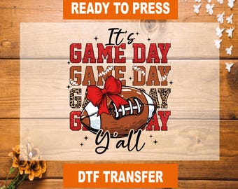 Game Day Football DTF Transfer: Ready To Press