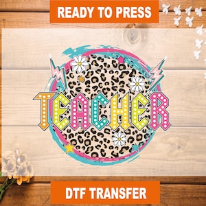 Teacher DTF Transfer, Teacher Ready To Press, Back To School Heat Transfer, Teacher High Quality, Teacher DTF Gang Sheet, Teacher Dtf