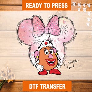 Mrs. Potato Head DTF Transfer - Toy Story Ready To Press