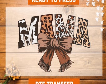 Mama Western Howdy DTF Transfer: Cowgirl Ready To Press
