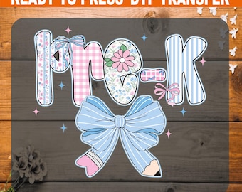 Preppy Coquette Back To School DTF Transfer: Ready To Press