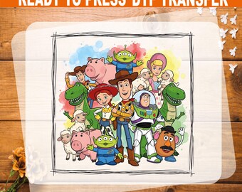 Toy Story Friends DTF Transfer: Ready To Press Heat Transfer
