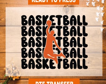 Basketball DTF Transfer: Sports Heat Press Design